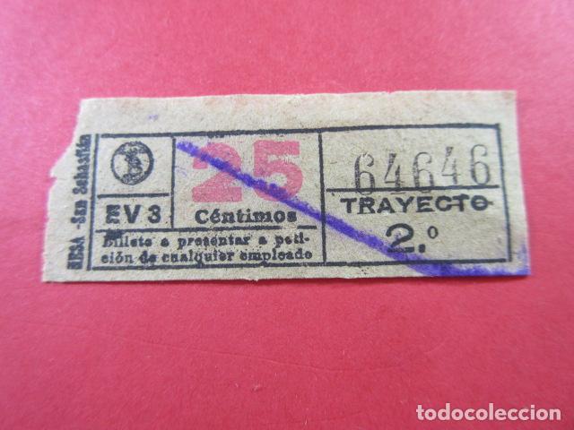 Colecionismos Bilhetes de Transporte: TB_CYC_VAR01 - TRANVIAS BARCELONA - CAPICUA 64646 LINEA FINA - BILLETES varios modelos - VER FOTO