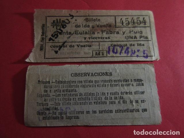 Colecionismos Bilhetes de Transporte: MBARC_CYC_VAR01 - METRO BARCELONA - CAPICUA 45454 TRASERA 1 - VER PRECIO DIFERENTE Y PARADA,