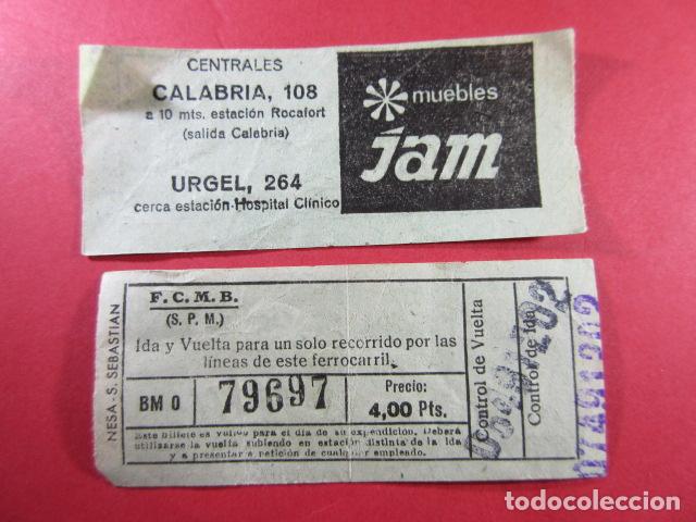 Coleccionismo Billetes de transporte: MBARC_CYC_VAR01 - METRO BARCELONA - CAPICUA 79697 - VER PRECIO DIFERENTE PUBLICIDAD TODOS DIFERENTES