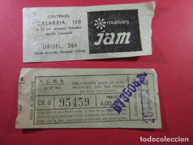 Coleccionismo Billetes de transporte: MBARC_CYC_VAR01 - METRO BARCELONA - CAPICUA 95459 - VER PRECIO DIFERENTE PUBLICIDAD TODOS DIFERENTES