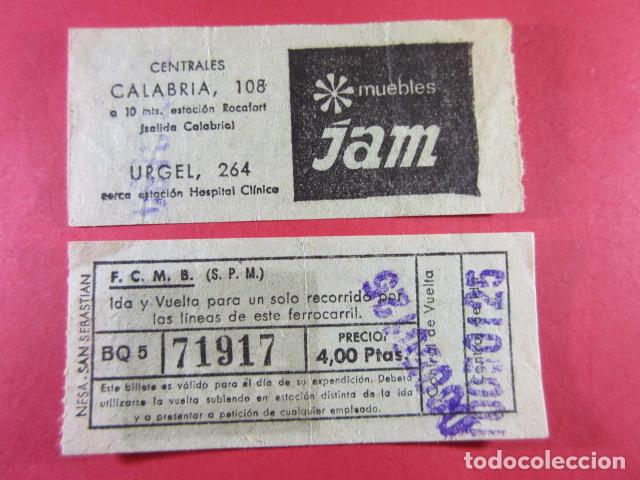 Coleccionismo Billetes de transporte: MBARC_CYC_VAR01 - METRO BARCELONA - CAPICUA 71917 - VER PRECIO DIFERENTE PUBLICIDAD TODOS DIFERENTES