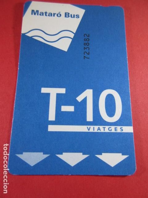 Coleccionismo Billetes de transporte: ref: TAR_AREA_CAT-01 - TODAS DIFERENTES - TARJETA MAGNETICAS - MATARO BUS