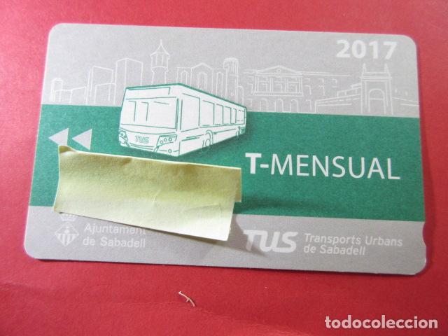 Coleccionismo Billetes de transporte: ref: TAR_AREA_CAT-01 - TODAS DIFERENTES - TARJETA MAGNETICAS - TUS SABADELL VER DATOS EN FOTO
