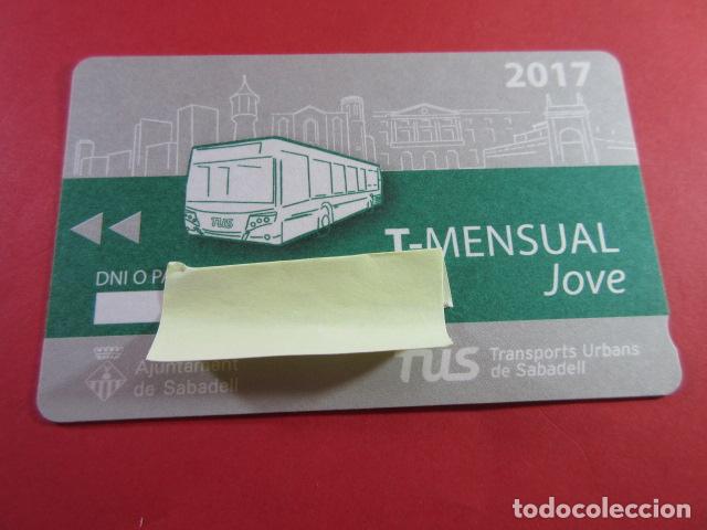 Coleccionismo Billetes de transporte: ref: TAR_AREA_CAT-01 - TODAS DIFERENTES - TARJETA MAGNETICAS - TUS SABADELL VER DATOS EN FOTO