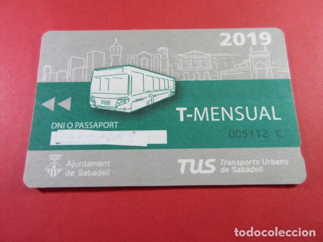 Coleccionismo Billetes de transporte: ref: TAR_AREA_CAT-01 - TODAS DIFERENTES - TARJETA MAGNETICAS - TUS SABADELL VER DATOS EN FOTO