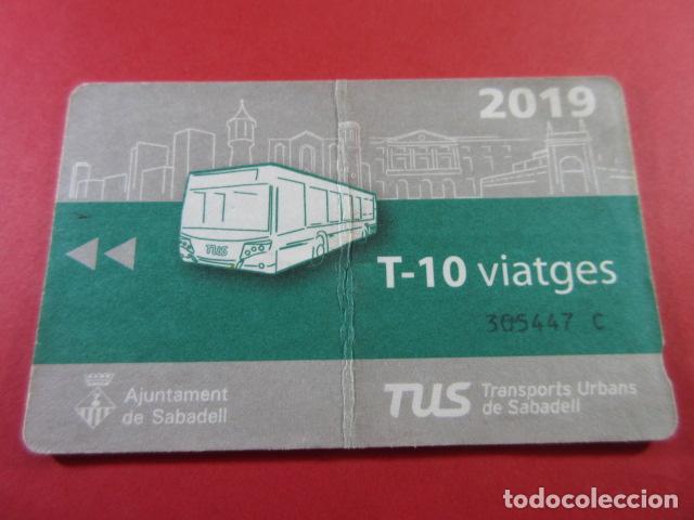 Coleccionismo Billetes de transporte: ref: TAR_AREA_CAT-01 - TODAS DIFERENTES - TARJETA MAGNETICAS - TUS SABADELL VER DATOS EN FOTO