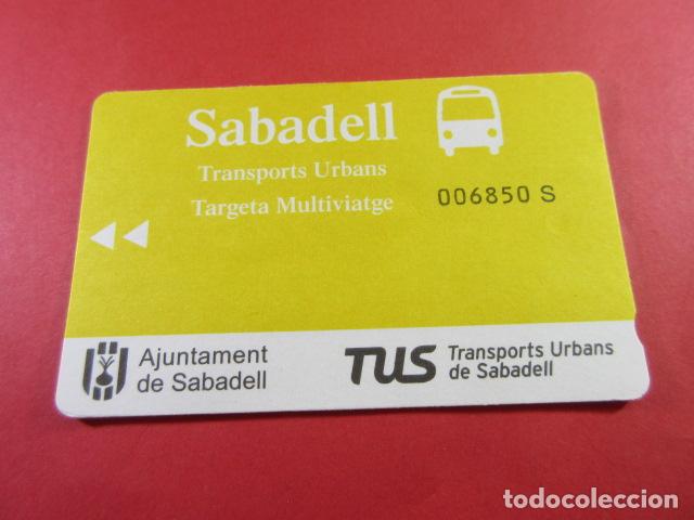 Coleccionismo Billetes de transporte: ref: TAR_AREA_CAT-01 - TODAS DIFERENTES - TARJETA MAGNETICAS - TUS SABADELL VER DATOS EN FOTO