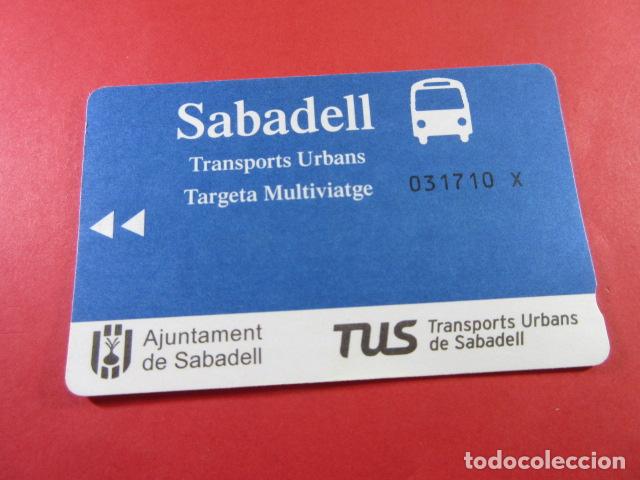 Coleccionismo Billetes de transporte: ref: TAR_AREA_CAT-01 - TODAS DIFERENTES - TARJETA MAGNETICAS - TUS SABADELL VER DATOS EN FOTO