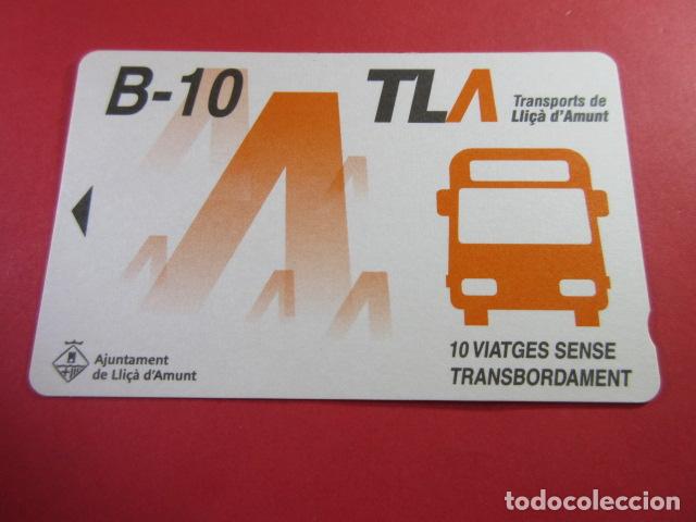 Coleccionismo Billetes de transporte: ref: TAR_AREA_CAT-01 - TODAS DIFERENTES - TARJETA MAGNETICAS - LLI&Ccedil;A D'AMUNT COLOR OSCURO VER