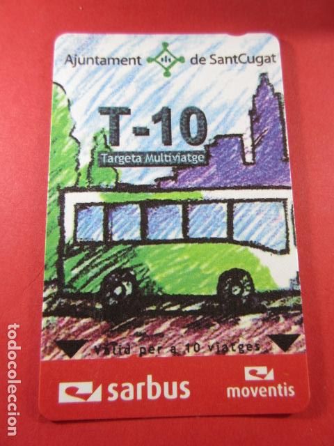 Coleccionismo Billetes de transporte: ref: TAR_AREA_CAT-01 - TODAS DIFERENTES - TARJETA MAGNETICAS - SANT CUGAT SARBUS SIN SERIE