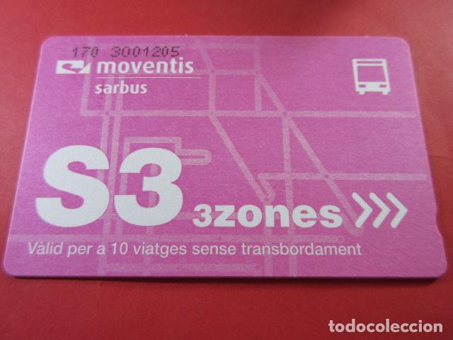 Coleccionismo Billetes de transporte: ref: TAR_AREA_CAT-01 - TODAS DIFERENTES - TARJETA MAGNETICAS - MOVENTIS SARBUS