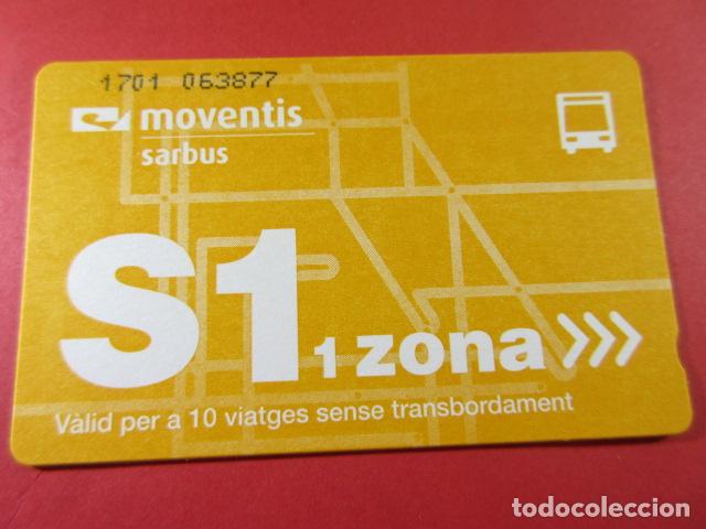 Coleccionismo Billetes de transporte: ref: TAR_AREA_CAT-01 - TODAS DIFERENTES - TARJETA MAGNETICAS - MOVENTIS SARBUS -SERIE MODELO 2