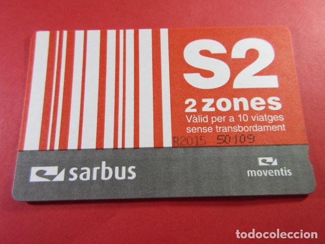 Coleccionismo Billetes de transporte: ref: TAR_AREA_CAT-01 - TODAS DIFE1A MAGNETICAS - MOVENTIS SARBUS - SERIE IZQUIERDA ARRIBA