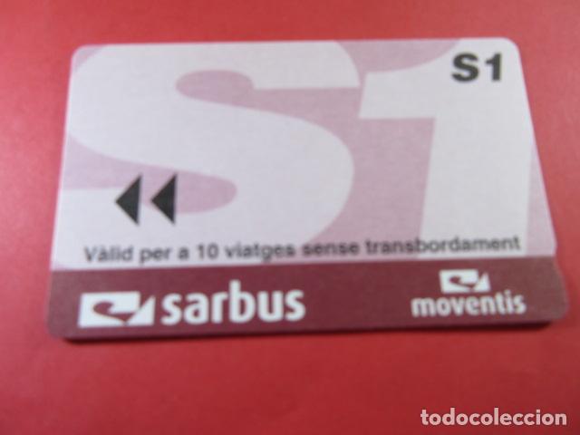 Coleccionismo Billetes de transporte: ref: TAR_AREA_CAT-01 - TODAS DIFE1A MAGNETICAS - MOVENTIS SARBUS - CON SERIE