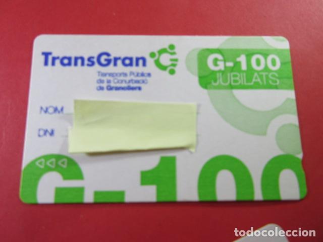 Coleccionismo Billetes de transporte: ref: TAR_AREA_CAT-01 - TODAS DIFERENTES - TARJETAS MAGNETICAS GRANOLLERS - G-100 LETRA AZUL CLARO