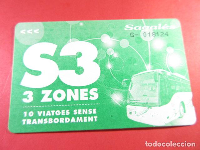 Coleccionismo Billetes de transporte: ref: TAR_AREA_CAT-01 - TODAS DIFERENTES - TARJETAS MAGNETICAS - SAGALES S3 SERIE MODELO 2