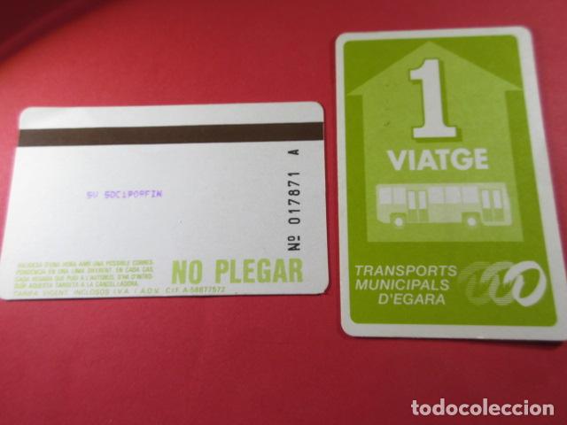 Coleccionismo Billetes de transporte: ref: TAR_AREA_CAT-01 - TODAS DIFERENTES - TARJETAS MAGNETICAS - TERRASSA EGARA - TARRASSA SERIE 1