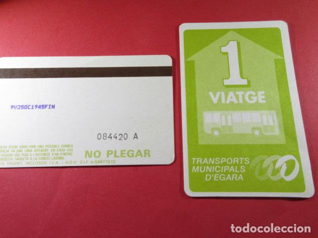 Coleccionismo Billetes de transporte: ref: TAR_AREA_CAT-01 - TODAS DIFERENTES - TARJETAS MAGNETICAS - TERRASSA EGARA - TARRASSA SERIE 2