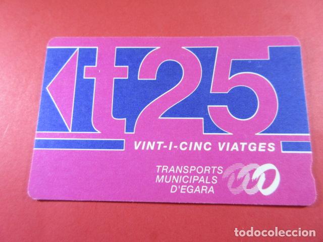 Collectionnisme Billets de transport: ref: TAR_AREA_CAT-01 - TODAS DIFERENTES - TARJETAS MAGNETICAS - TERRASSA EGARA - TARRASSA