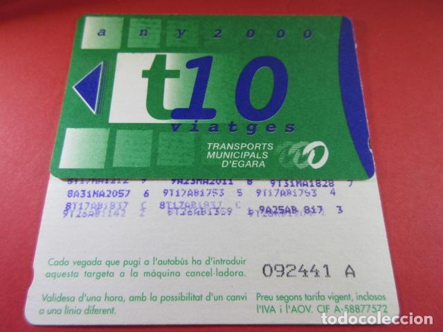 Collectionnisme Billets de transport: ref: TAR_AREA_CAT-01 - TODAS DIFERENTES - TARJETAS MAGNETICAS - TERRASSA EGARA - TARRASSA 2000