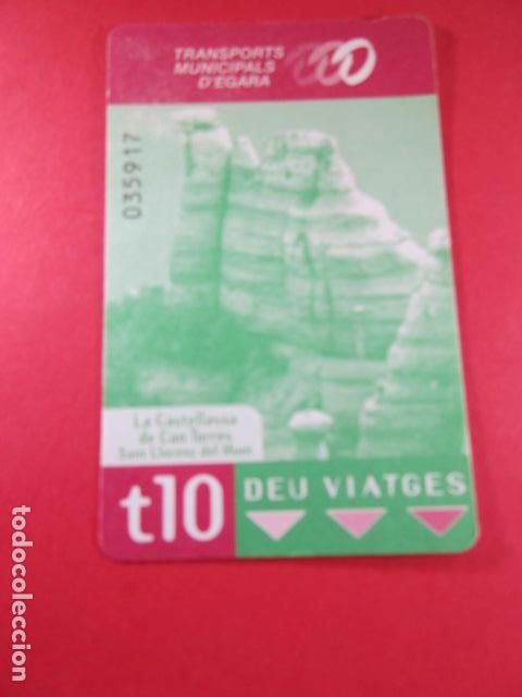 Collectionnisme Billets de transport: ref: TAR_AREA_CAT-01 - TODAS DIFERENTES - TARJETAS MAGNETICAS - TERRASSA EGARA - TARRASSA 2002