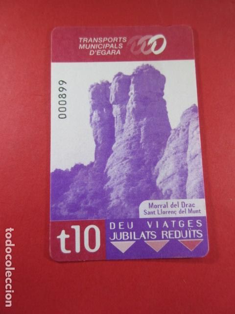 Collectionnisme Billets de transport: ref: TAR_AREA_CAT-01 - TODAS DIFERENTES - TARJETAS MAGNETICAS - TERRASSA EGARA - TARRASSA 2002