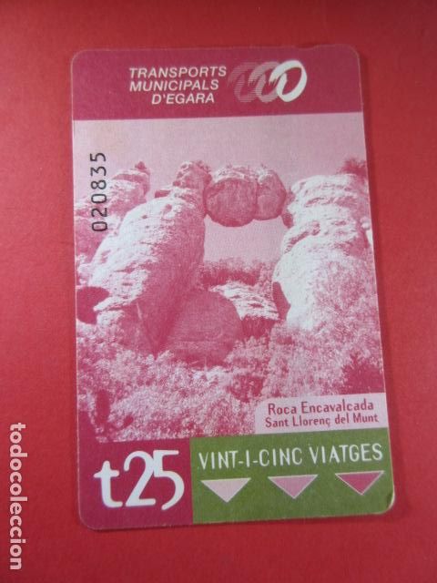 Collectionnisme Billets de transport: ref: TAR_AREA_CAT-01 - TODAS DIFERENTES - TARJETAS MAGNETICAS - TERRASSA EGARA - TARRASSA 2002