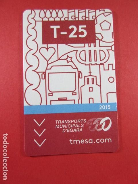 Colecionismos Bilhetes de Transporte: ref: TAR_AREA_CAT-01 - TODAS DIFERENTES - TARJETAS MAGNETICAS - TERRASSA EGARA - TARRASSA 2015