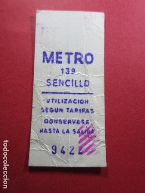 Collectables Transport Tickets: COLECCION METRO MADRID REFERENCIA: REFMM01 - SENCILLO - LETRA AZUL - 139 - (TEXTO EN 4 LINEAS)