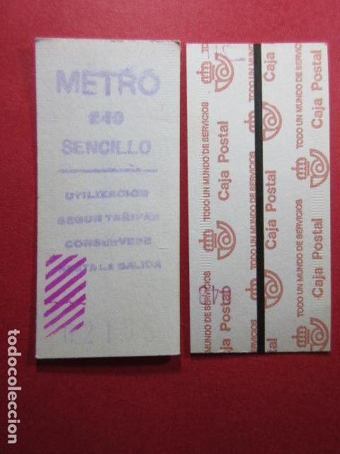Colecionismos Bilhetes de Transporte: COLECCION METRO MADRID REFERENCIA: REFMM01 - SENCILLO - LETRA AZUL - 249 - (TEXTO 4 LINEAS SERIE 5CI