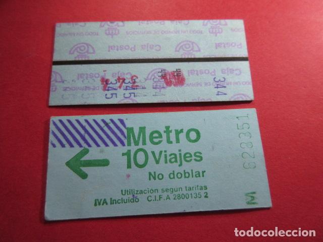 Collectables Transport Tickets: COLECCION METRO MADRID REFERENCIA: REFMM01 - 10 VIAJES SERIE M