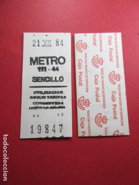Collectables Transport Tickets: COLECCION METRO MADRID REFERENCIA: REFMM01 - SENCILLO 111 - 44 CAJA POSTAL
