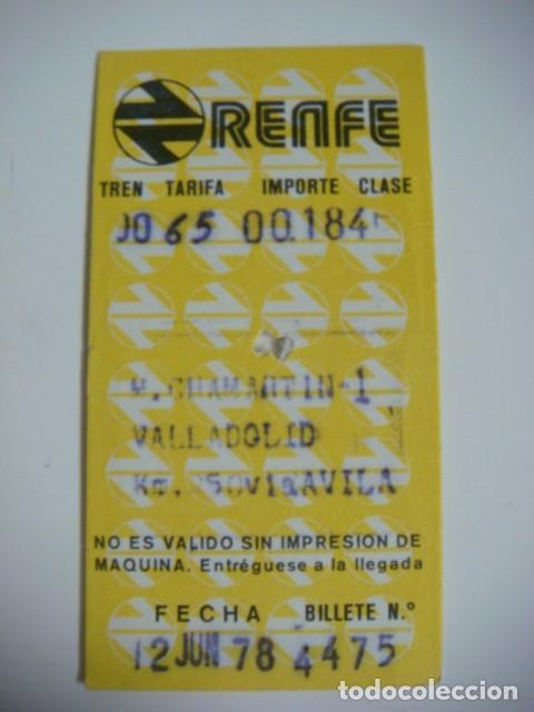 Coleccionismo Billetes de transporte: BILLETE ANTIGUO DE RENFE TREN DEL 2-JUNIO-1978