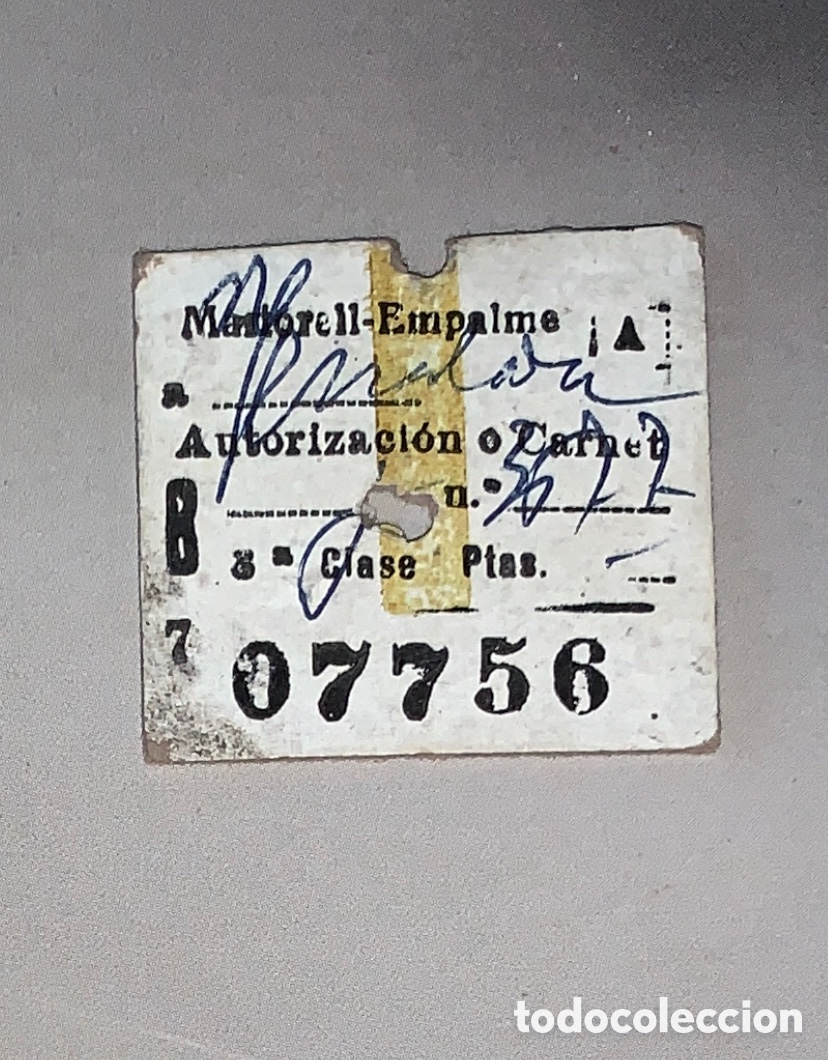 Collectables Transport Tickets: Ferrocarriles Catalanes // Martorell Empalme - Igualada // Carnet // 3&ordf; clase