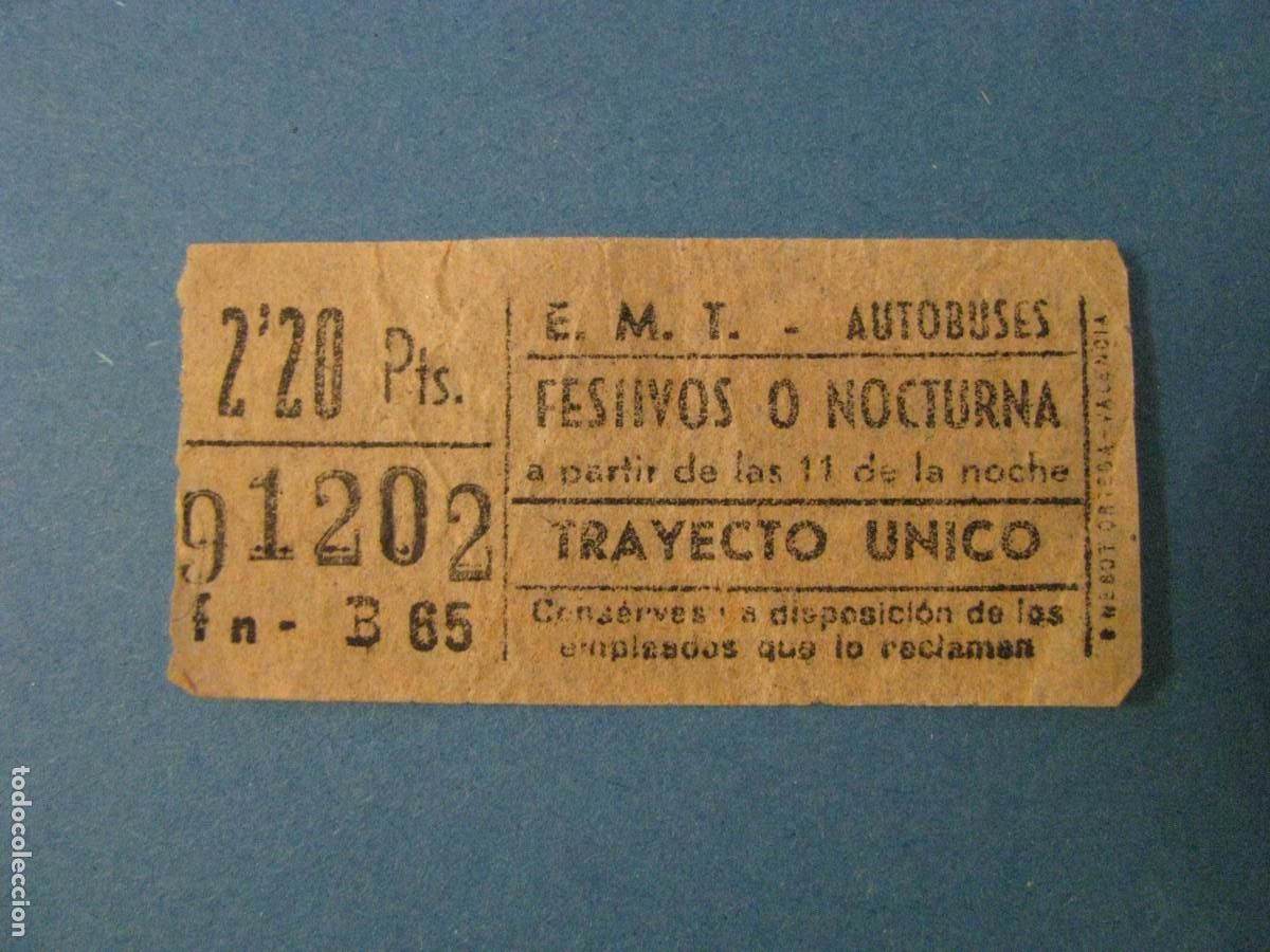 Collectables Transport Tickets: BILLETE E.M.T. AUTOBUSES, MADRID.