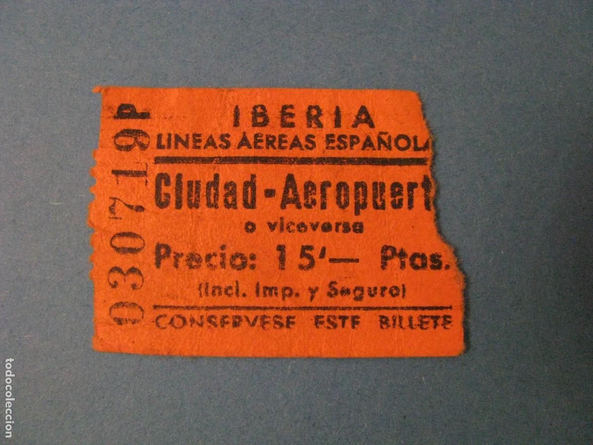 Collectables Transport Tickets: BILLETE CIUDAD - AEROPUERTO. IBERIA.
