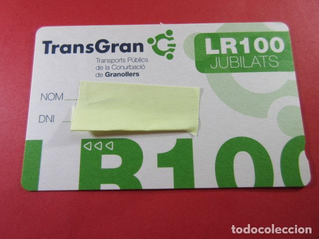 Collectionnisme Billets de transport: ref: TAR_AREA_CAT-01 - TODAS DIFERENTES - TARJETAS MAGNETICAS GRANOLLERS - LR-100 LETRA AZUL OSCURA