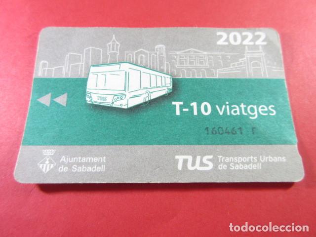 Collectionnisme Billets de transport: ref: TAR_AREA_CAT-01 - TODAS DIFERENTES - TARJETA MAGNETICAS - TUS SABADELL VER DATOS EN FOTO