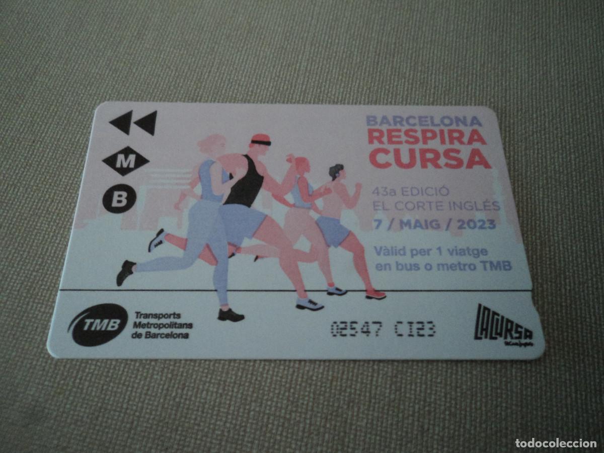 Sammeln von Fahrkarten: TITULO DE TRANSPORTE CURSA DE EL CORTE INGLES BARCELONA 2023