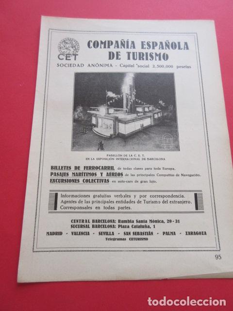 Collectionnisme Billets de transport: PUPLICIDAD 1929 - COMPA&Ntilde;IA ESPA&Ntilde;OLA DE TURIMOS CET BILLETE FERROCARRIL - REUS ESPINOS COHETES