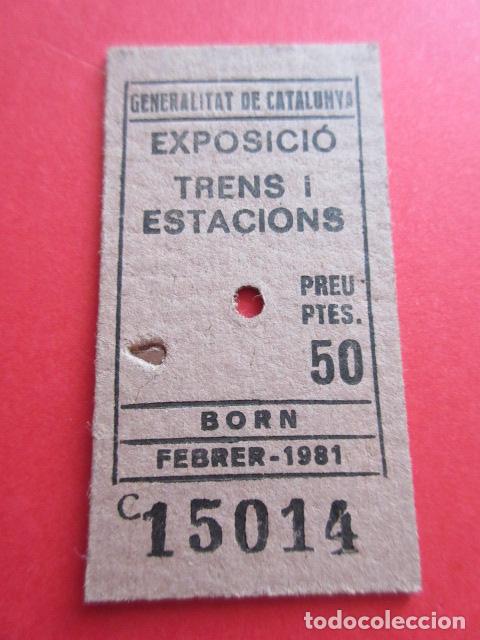 Collectionnisme Billets de transport: BILLETE EDMONSON FCSB FERROCARRILES CATALANES SARRIA - GENERALITAT CATALUNYA BORN FEBRERO 1981