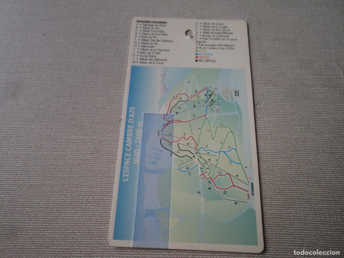 Collectionnisme Billets de transport: entrada forfet camber aze, pirineos, 1998