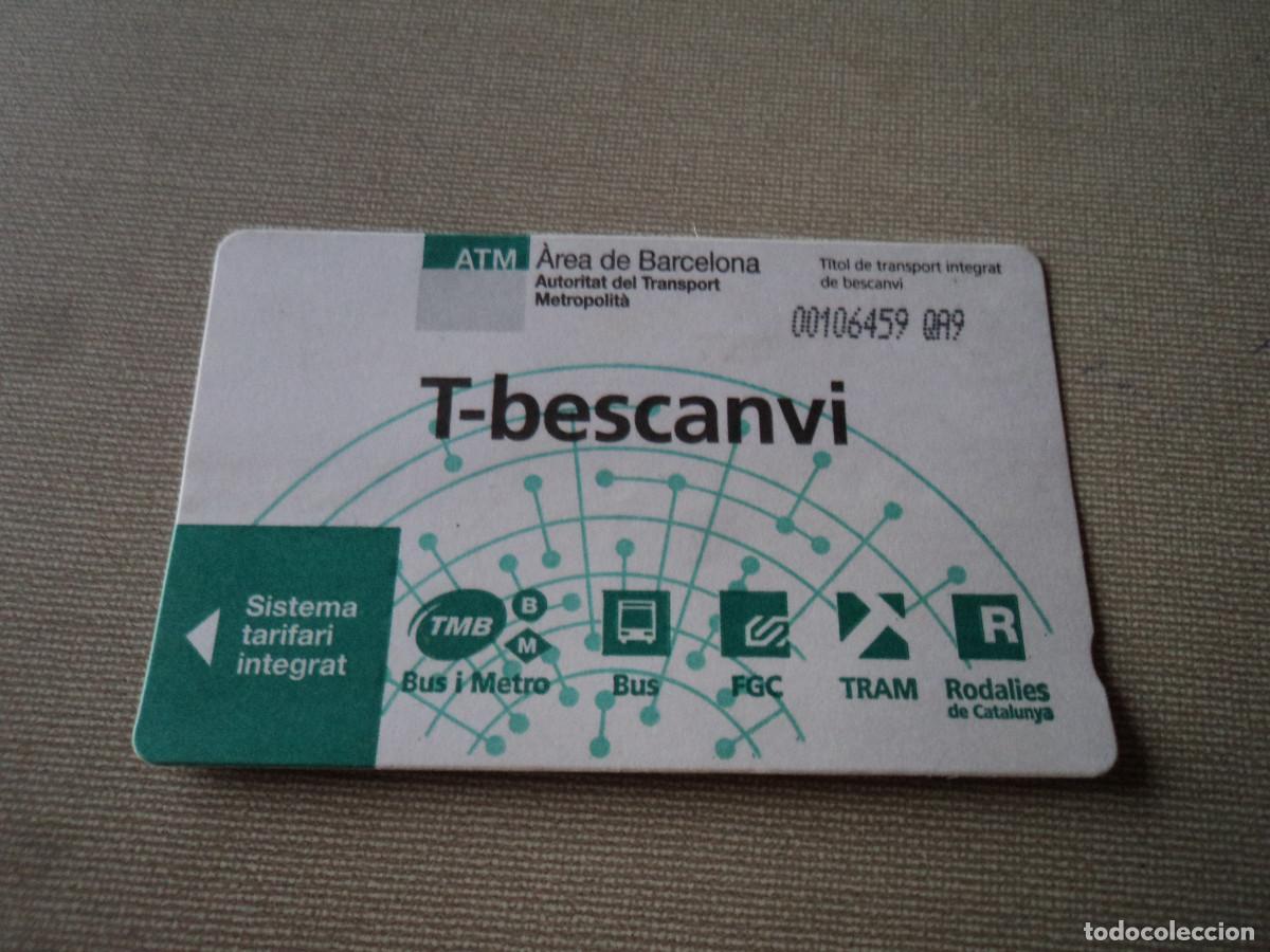 Collectionnisme Billets de transport: TARJETA ATM, BARCELONA, BESCANVI