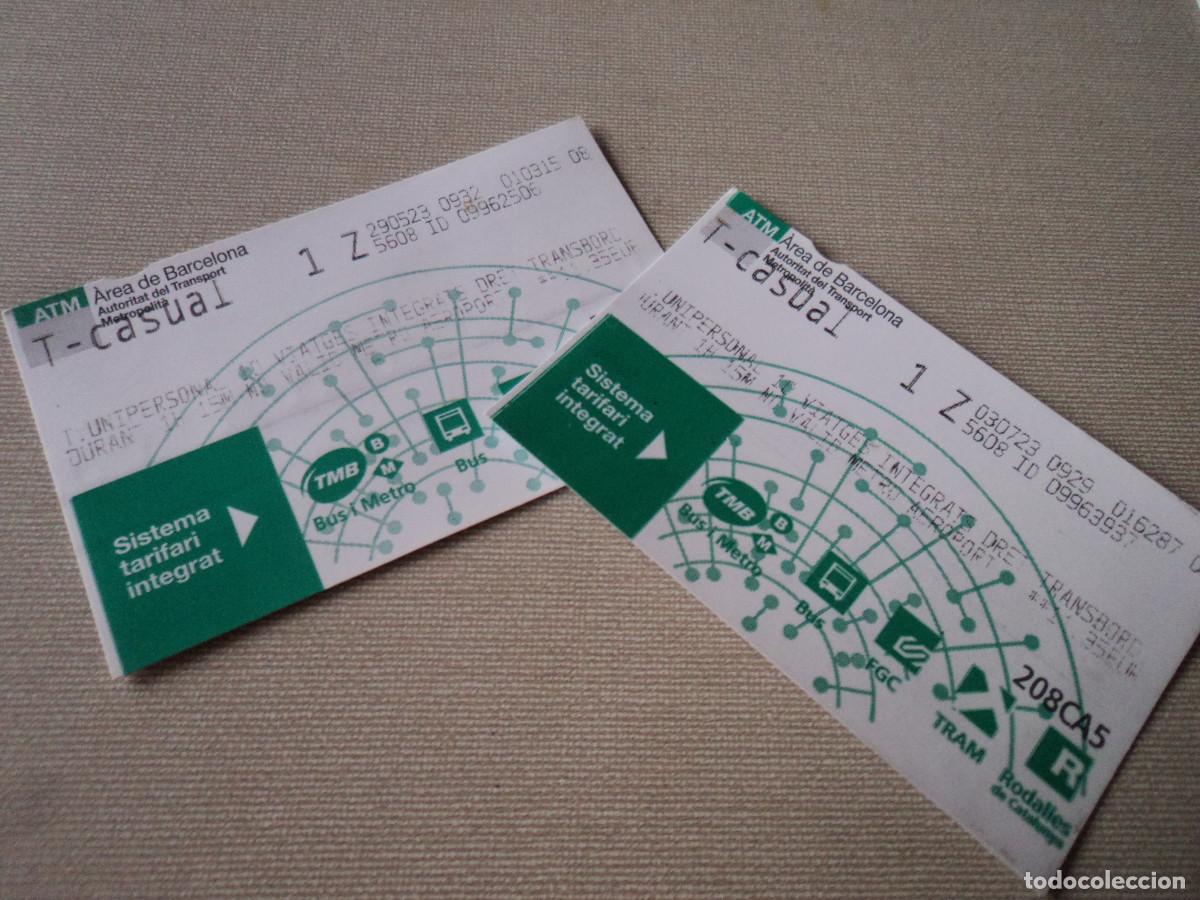 Collectionnisme Billets de transport: 2 TARJETAS ATM, BARCELONA, T CASUAL 1 ZONA