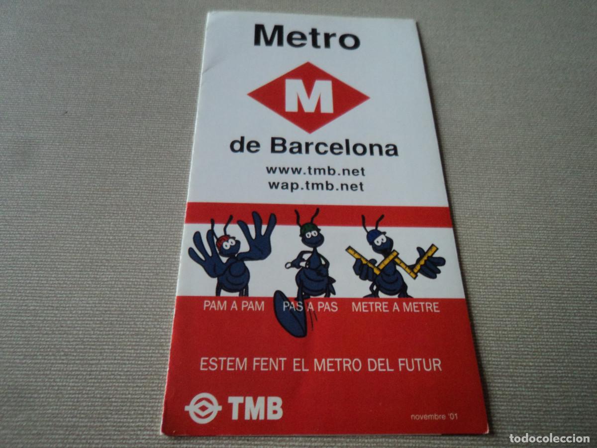 Collectionnisme Billets de transport: TRIPTICO PLANO DE METRO DE BARCELONA 2001
