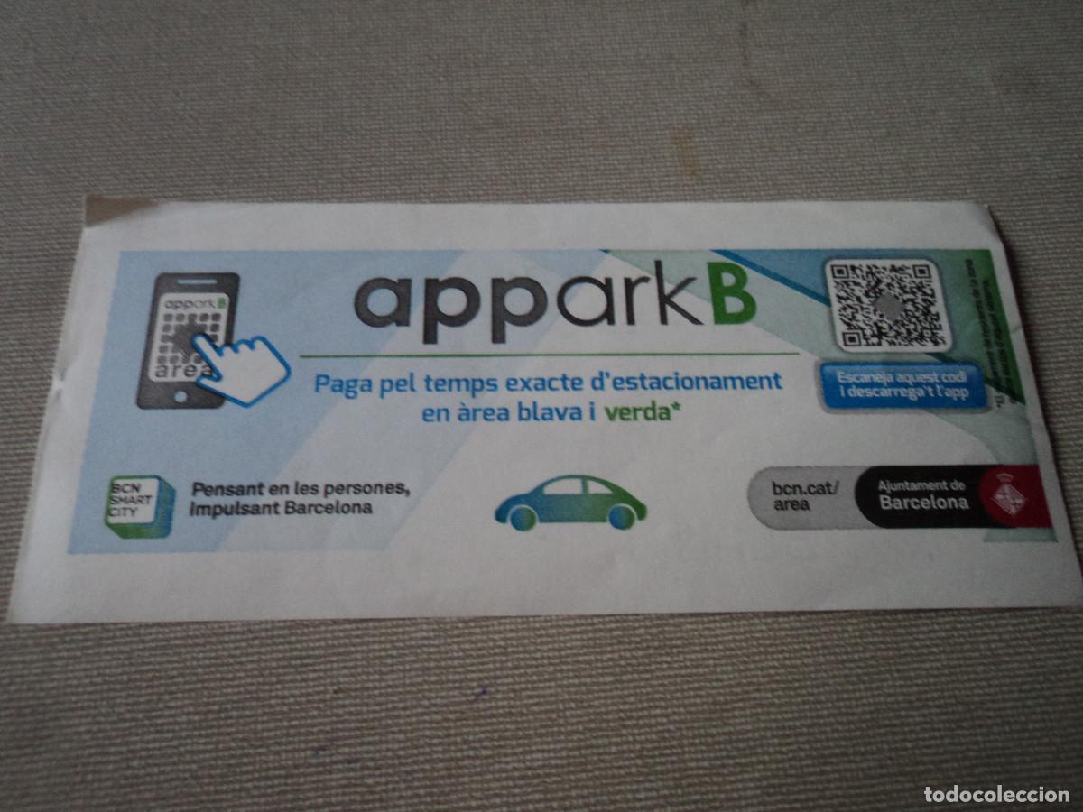 Collectionnisme Billets de transport: TIKET DE PARKING APARKB 2016