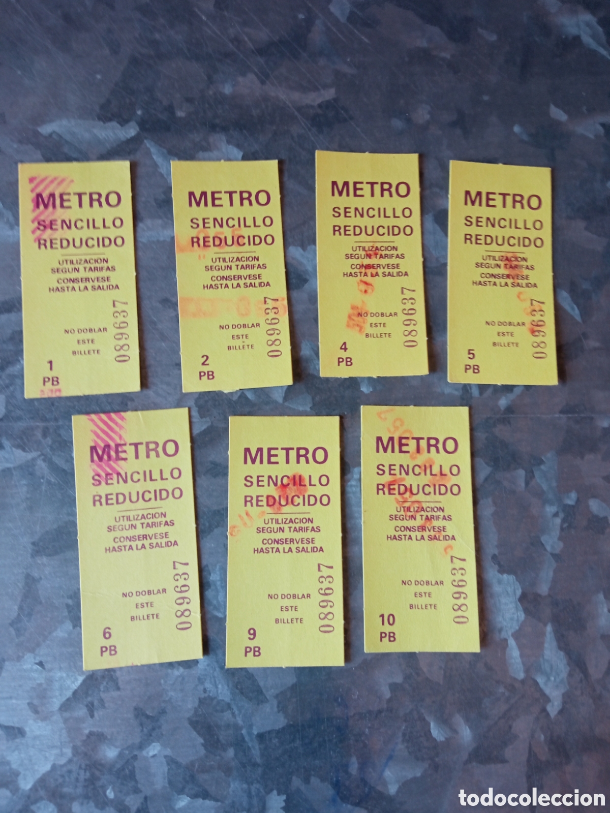 Collectionnisme Billets de transport: Billetes metro de Madrid sencillo reducido
