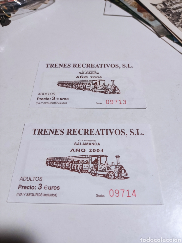 Sammeln von Fahrkarten: Ticket trenes recreativos, Salamanca 2004
