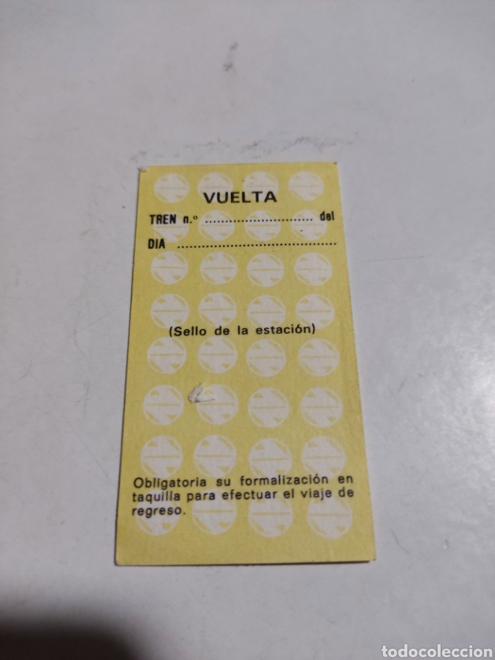 Coleccionismo billetes de transporte: Ticket tren Renfe - Foto 2