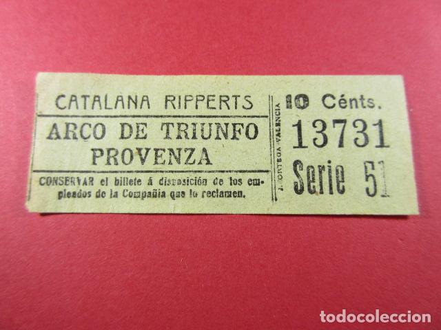 Sammeln von Fahrkarten: ref: ALB-13 (1) - BILLETE CAPICUA 13731 - CATALANA RIPPERTS (VER TRAYECTOS EN FOTOS)